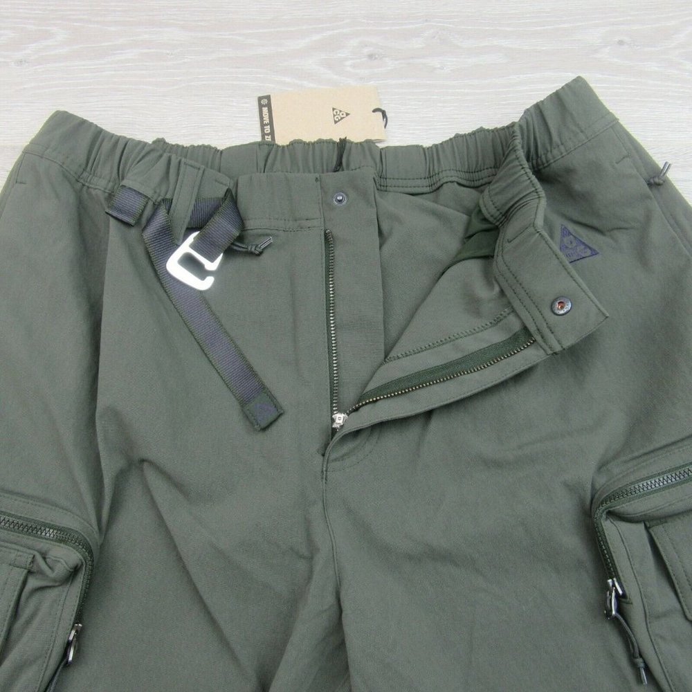 Nike ACG Cargo Shorts Mens Size Large Sequoia Hiking Camping NEW - Picture 4 of 11